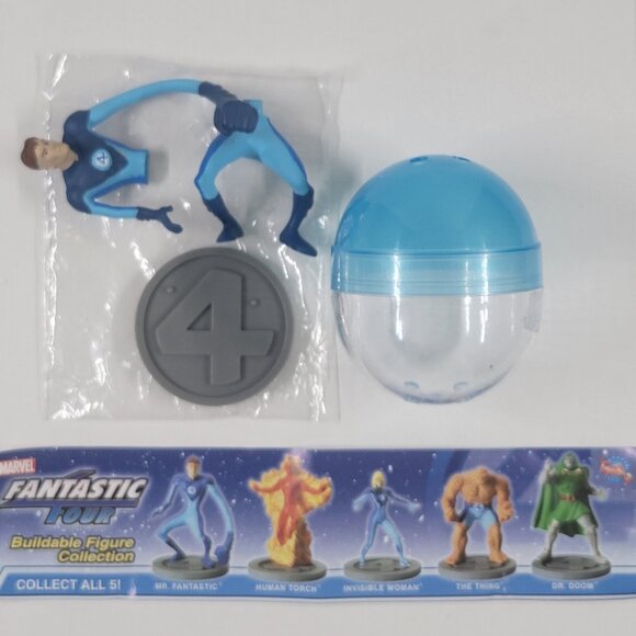 Marvel Comic Fantastic Four Buildable Figure Complete Set Collection Tomy 2005 - Picture 10 of 14